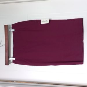 Maroon Pencil Skirt S